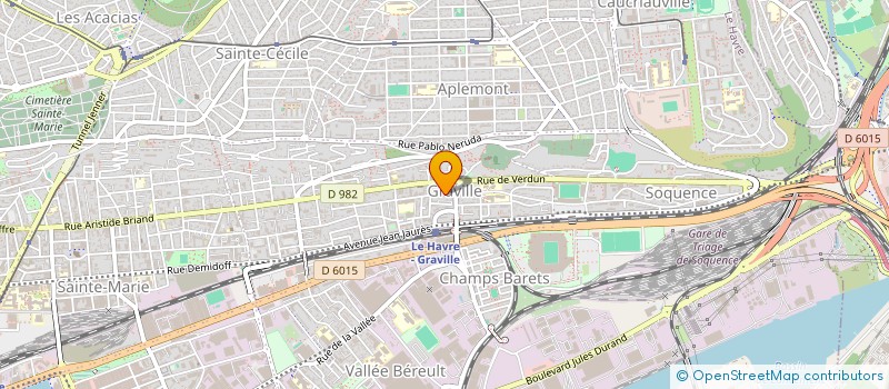 localisation de l'entreprise MADAME MARINA CHAMPION  LE HAVRE