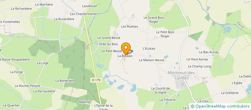 localisation de l'entreprise MADAME MARINA CHANTREL à MONTREUIL-DES-LANDES