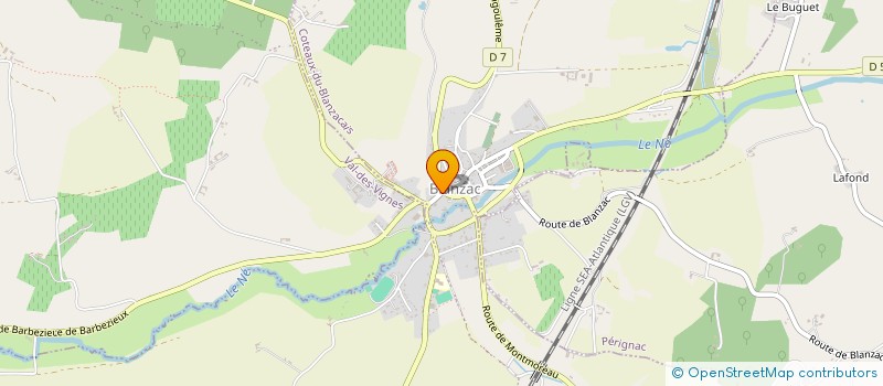 localisation de l'entreprise MADAME MARINA CHARBONNIER  COTEAUX-DU-BLANZACAIS