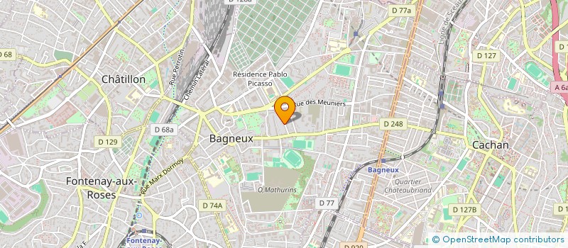 localisation de l'entreprise MADAME MARINA CHARLES à BAGNEUX