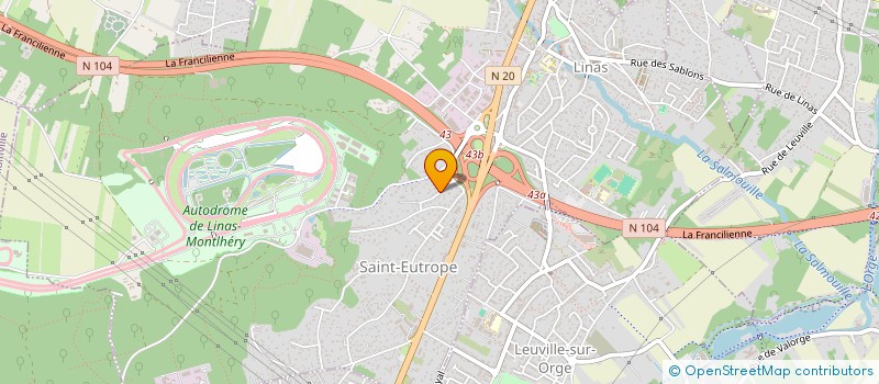 localisation de l'entreprise MADAME MARINA CHATELAIN  LINAS