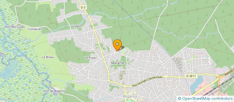 localisation de l'entreprise MADAME MARINA CHAUMARD  BIGANOS