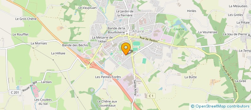 localisation de l'entreprise MADAME MARINA CHAUVIN à ALLAIRE