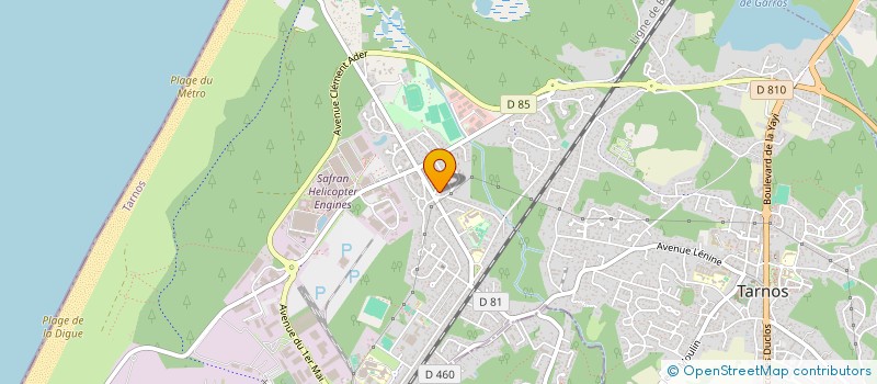 localisation de l'entreprise MADAME MARINA CLAVERIE HUGUET  CAPBRETON