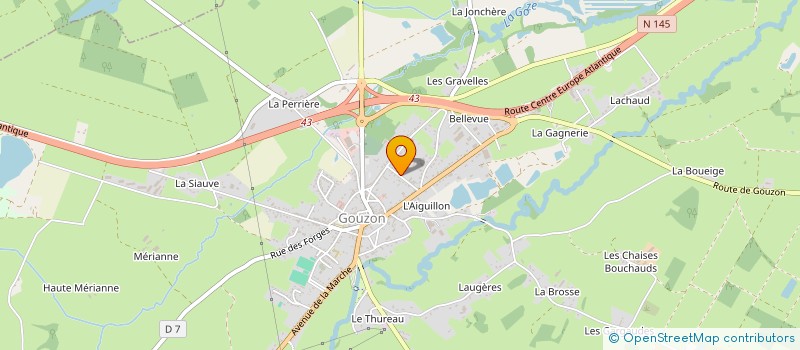 localisation de l'entreprise MADAME MARINA COQUILLARD à GOUZON