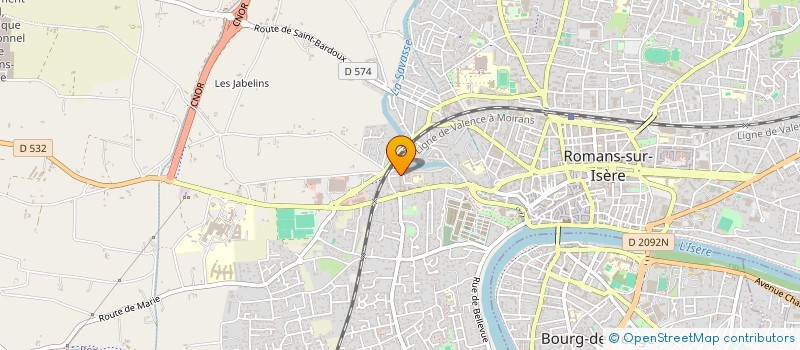 localisation de l'entreprise MADAME MARINA CORTES  ROMANS-SUR-ISERE