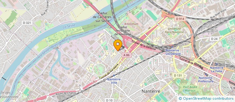 localisation de l'entreprise MADAME MARINA COSTA MAGALHAES  NANTERRE