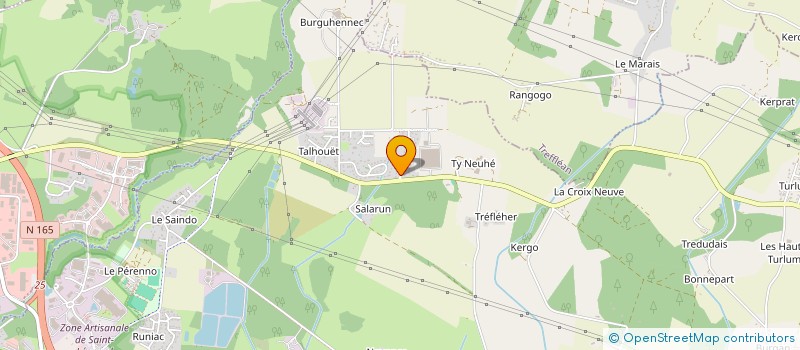 localisation de l'entreprise MADAME MARINA COUE  LE HEZO