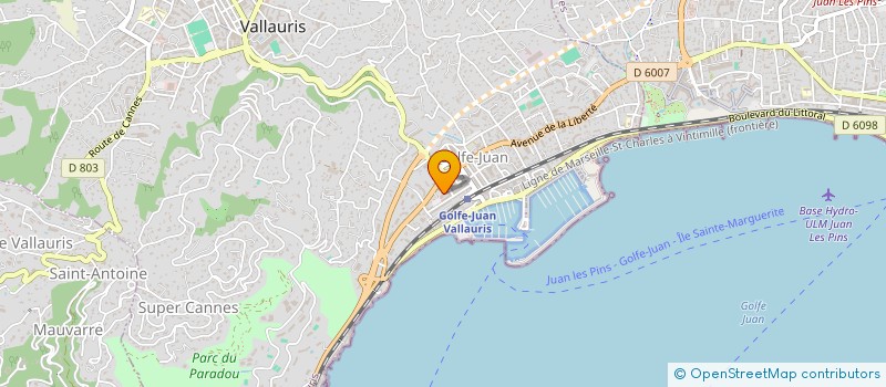 localisation de l'entreprise MADAME MARINA CUNTY à VALLAURIS