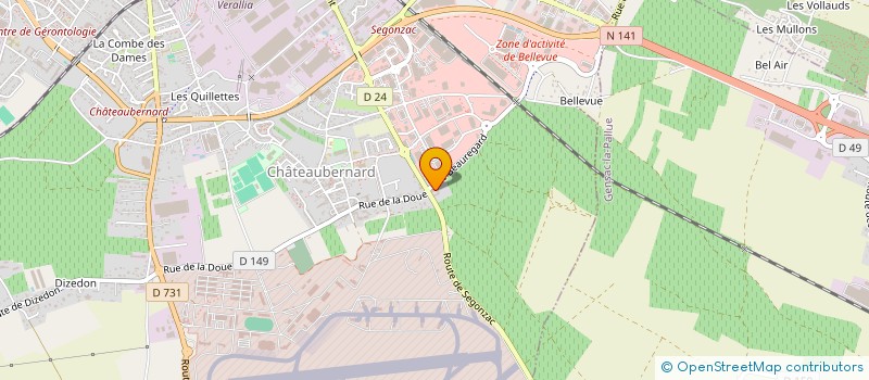 localisation de l'entreprise MADAME MARINA DAGAND  GENSAC-LA-PALLUE