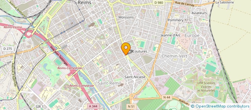 localisation de l'entreprise MADAME MARINA DAIME  REIMS