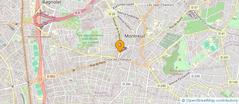 localisation de l'entreprise MADAME MARINA DANGER  MONTREUIL