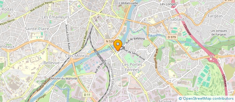localisation de l'entreprise MADAME MARINA DEPERROIS à LIMOGES