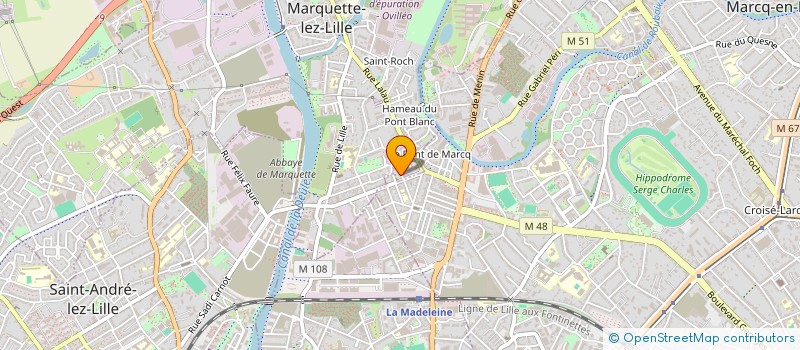 localisation de l'entreprise MADAME MARINA DERISQUEBOURG  MARQUETTE-LEZ-LILLE