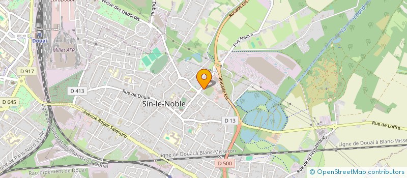 localisation de l'entreprise MADAME MARINA DERYCKE  SIN-LE-NOBLE