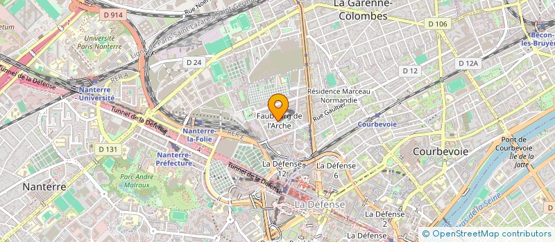 localisation de l'entreprise MADAME MARINA DOBROVA à COURBEVOIE