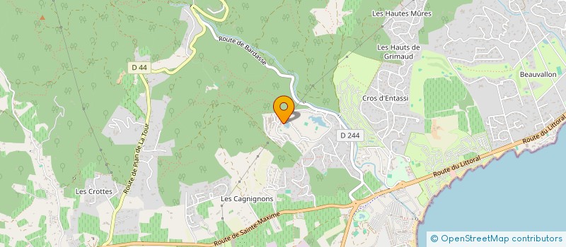 localisation de l'entreprise MADAME MARINA DONATO à GRIMAUD