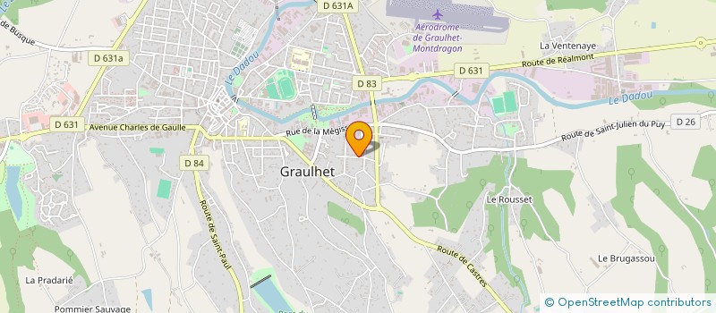 localisation de l'entreprise MADAME MARINA DONNENWIRTH  GRAULHET