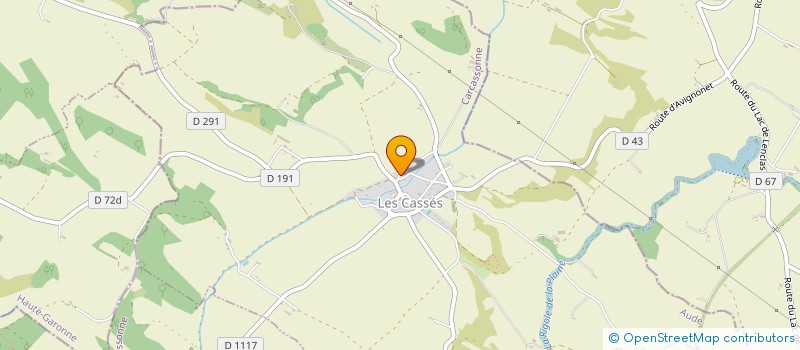 localisation de l'entreprise MADAME MARINA DROSZEWSKI  LES CASSES
