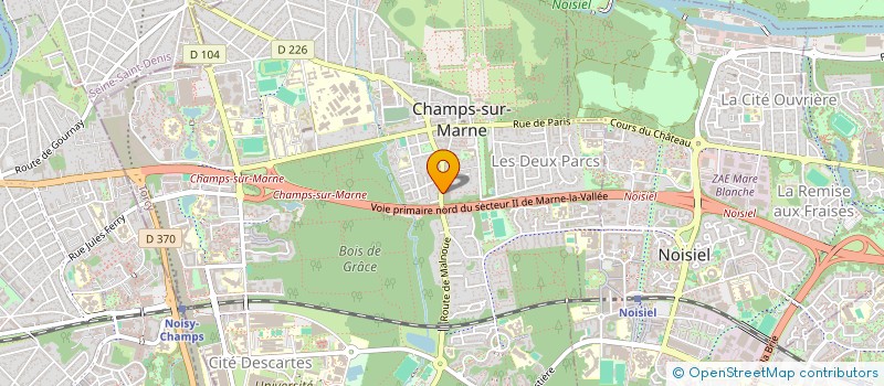 localisation de l'entreprise MADAME MARINA DUARTE à CHAMPS-SUR-MARNE