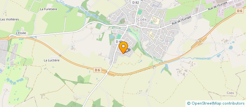 localisation de l'entreprise MADAME MARINA DUPONT  COEX