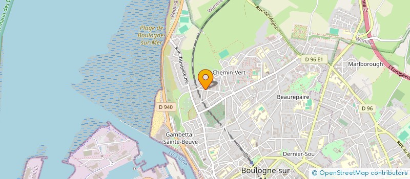 localisation de l'entreprise MADAME MARINA DUPUIS  BOULOGNE-SUR-MER