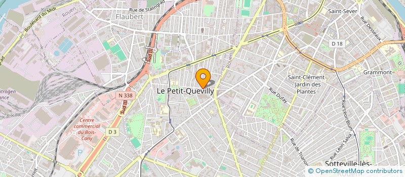localisation de l'entreprise MADAME MARINA DUVAL à LE PETIT-QUEVILLY