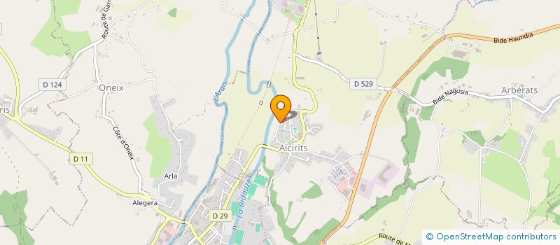 localisation de l'entreprise MADAME MARINA ELIZONDO  ARBOUET-SUSSAUTE