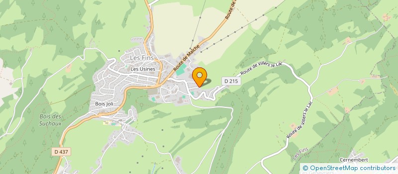 localisation de l'entreprise MADAME MARINA FAIVRE  LES FINS