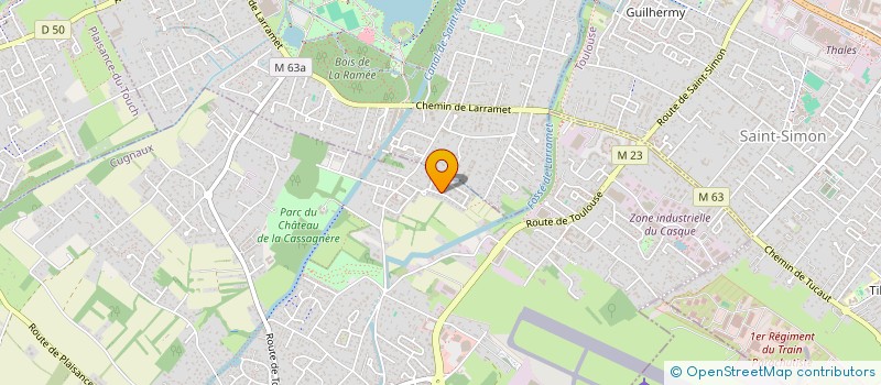 localisation de l'entreprise MADAME MARINA FAVILLIER  CUGNAUX