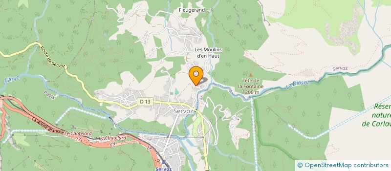 localisation de l'entreprise MADAME MARINA FERNANDEZ SANZ  SERVOZ