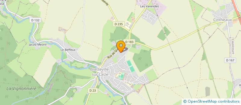 localisation de l'entreprise MADAME MARINA FRETAY à BRETTEVILLE-SUR-LAIZE