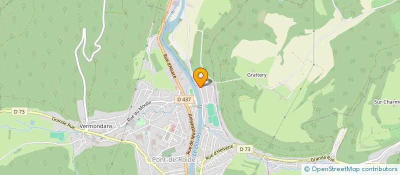 localisation de l'entreprise MADAME MARINA FROIDEVAUX  PONT-DE-ROIDE-VERMONDANS