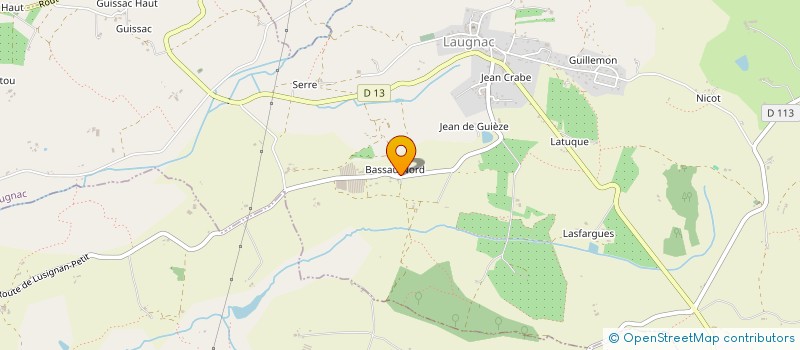 localisation de l'entreprise MADAME MARINA GABORY  LAUGNAC