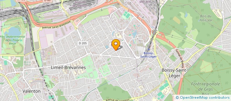 localisation de l'entreprise MADAME MARINA GANDRABUR  LIMEIL-BREVANNES