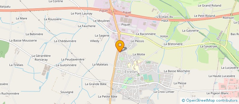 localisation de l'entreprise MADAME MARINA GARNIER  ETRELLES