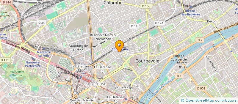 localisation de l'entreprise MADAME MARINA GASCHET à COURBEVOIE