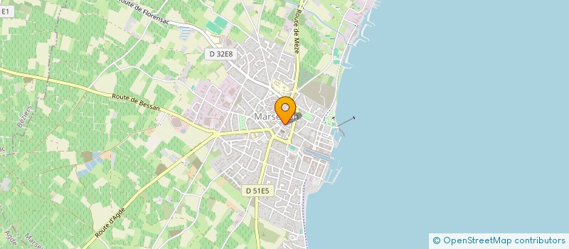 localisation de l'entreprise MADAME MARINA GEGALOW à MARSEILLAN