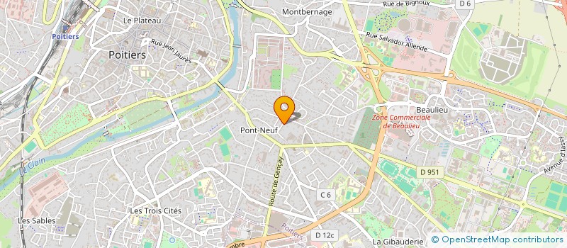 localisation de l'entreprise MADAME MARINA GELINEAU à POITIERS