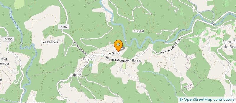 localisation de l'entreprise MADAME MARINA GEVAUDAN  PAYZAC