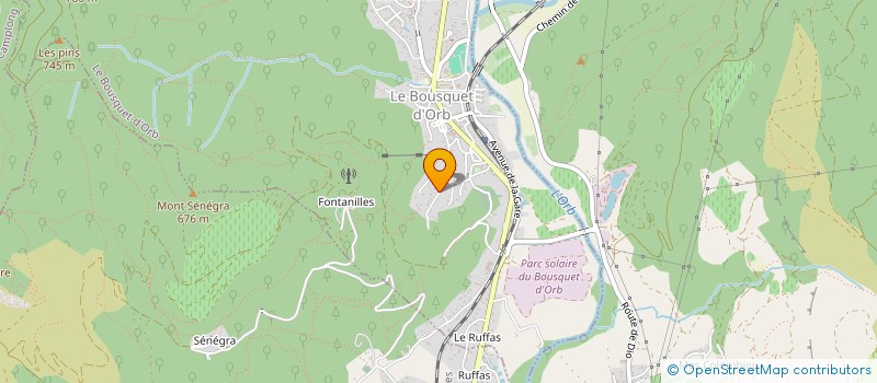 localisation de l'entreprise MADAME MARINA GOMEZ  LE BOUSQUET-D'ORB