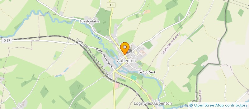 localisation de l'entreprise MADAME MARINA GRAVET  AUBENTON