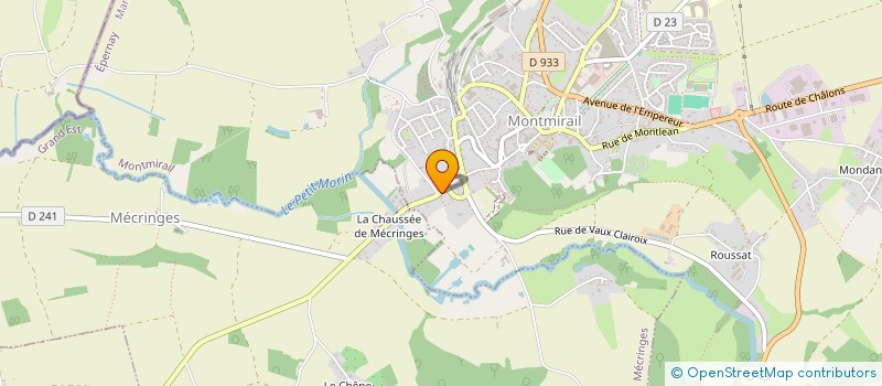 localisation de l'entreprise MADAME MARINA GUERIN  MONTMIRAIL