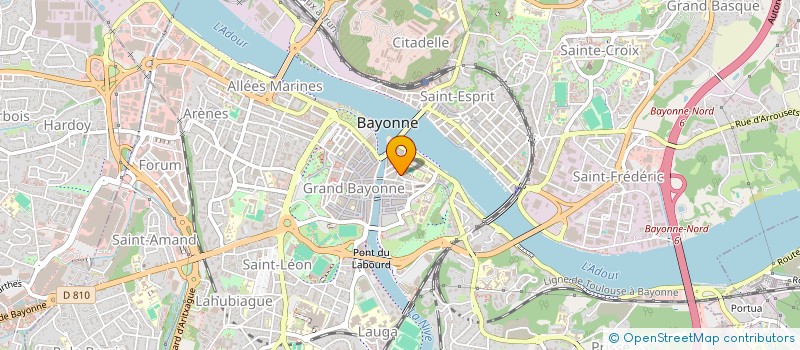 localisation de l'entreprise MADAME MARINA GUERINEAU  BAYONNE