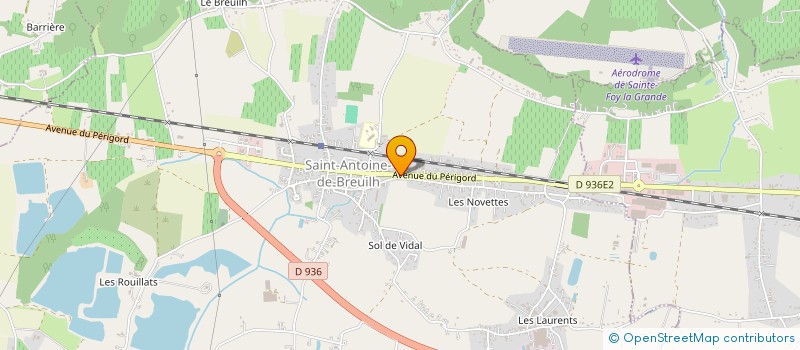 localisation de l'entreprise MADAME MARINA GUEU à SAINT-ANTOINE-DE-BREUILH