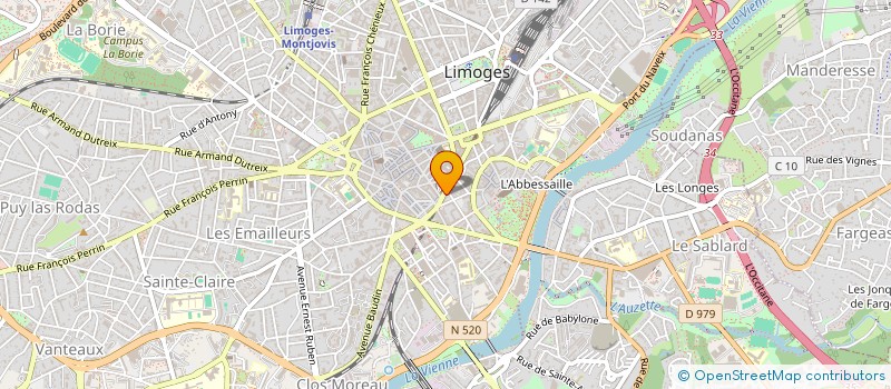 localisation de l'entreprise MADAME MARINA GUIDOU à LIMOGES
