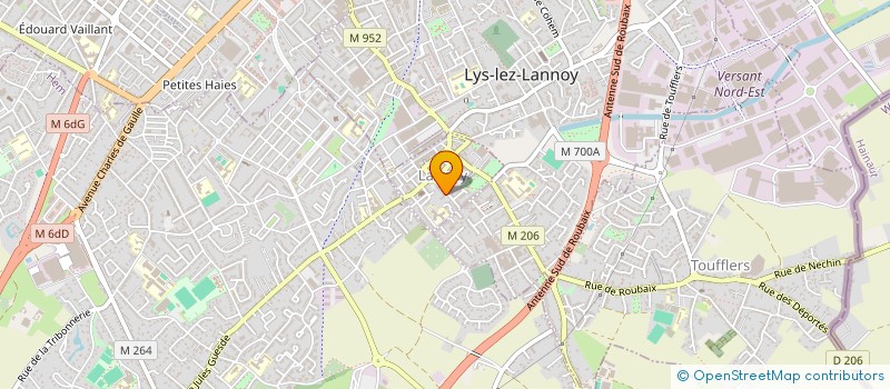 localisation de l'entreprise MADAME MARINA HADJAZ à LANNOY