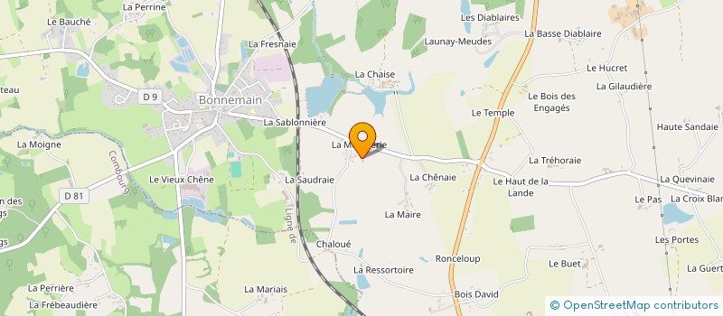 localisation de l'entreprise MADAME MARINA HEUZE à BONNEMAIN