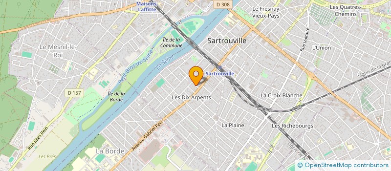 localisation de l'entreprise MADAME MARINA HOSKING  SARTROUVILLE