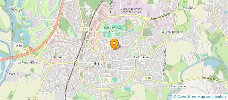 localisation de l'entreprise MADAME MARINA HOURY  BRUZ